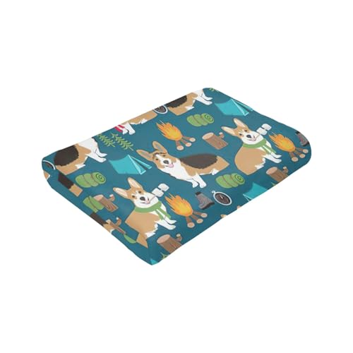 Couverture flanelle Corgi contre le froid du canapé en hiver - 8