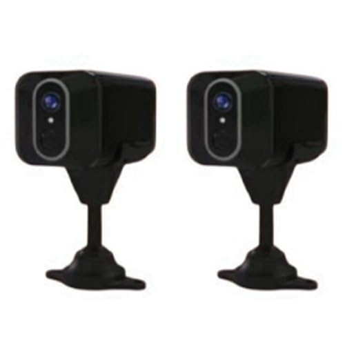Ohewiiuk 2X Tarjeta SIM Mini CáMara BateríA Incorporada PIR DeteccióN de Movimiento Seguridad Interior CáMara de Vigilancia CCTV V380 Pro(WiFi)