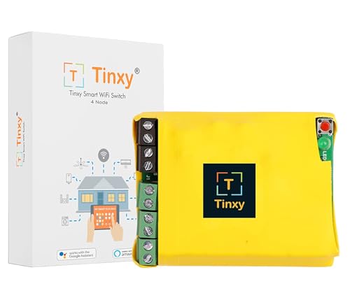 Image of Tinxy 4 Node Smart WiFi Switch - Red (Compatible with Alexa & Google)