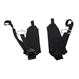 ZWEquipint Kompatibel mit BR350 Haartrockner-Schultergurt 4244 710 9005, ersetzt BR430 BR450 Hosenträger, verstellbarer robuster Tragegurt für Outdoor-Elektrogeräte, schwarz, 2 Stück
