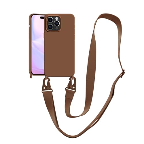 VooDirop Compatible with iPhone 16 Pro Case with Lanyard Crossbody iPhone Case with Strap Adjustable Shockproof Drop Protection Silicone Phone Cover for iPhone 16 Pro 6.3’’ Brown by VooDirop - Used condition - US$7.87