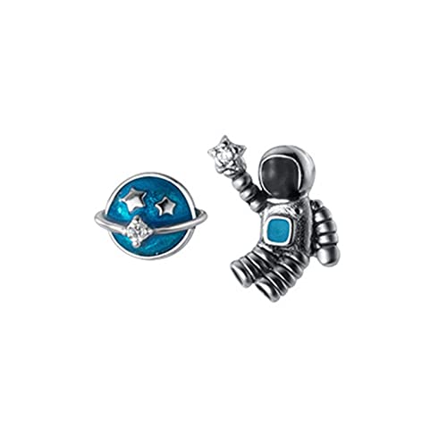 Boucles d'oreilles asymétriques anti-allergie argent 925 pour oreilles sensibles