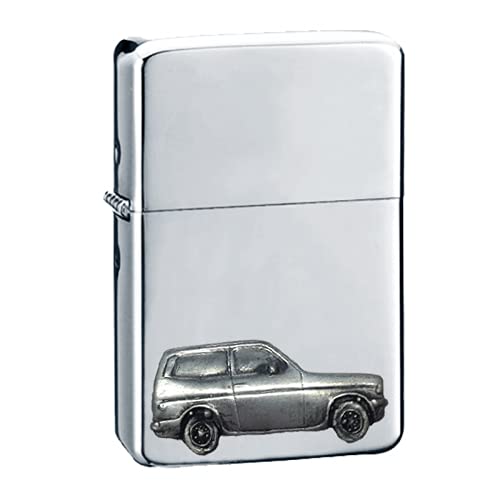 Briquet à essence voiture française en argent, le cadeau parfait pour passionné de rétro