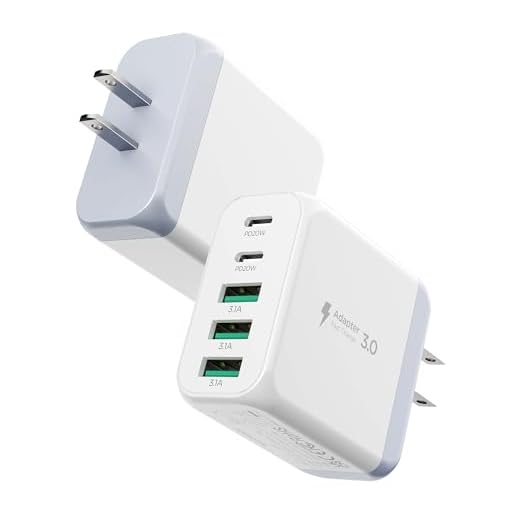 USB C Charger Block,EIZLXQ [2-Pack] Type C Charger Fast Charging,50W 5-Port USB Wall Charger Multiport Type C Charging Block Cube for iPhone 15 14 13 12 11 Pro Max XS, iPad, Samsung & More-White