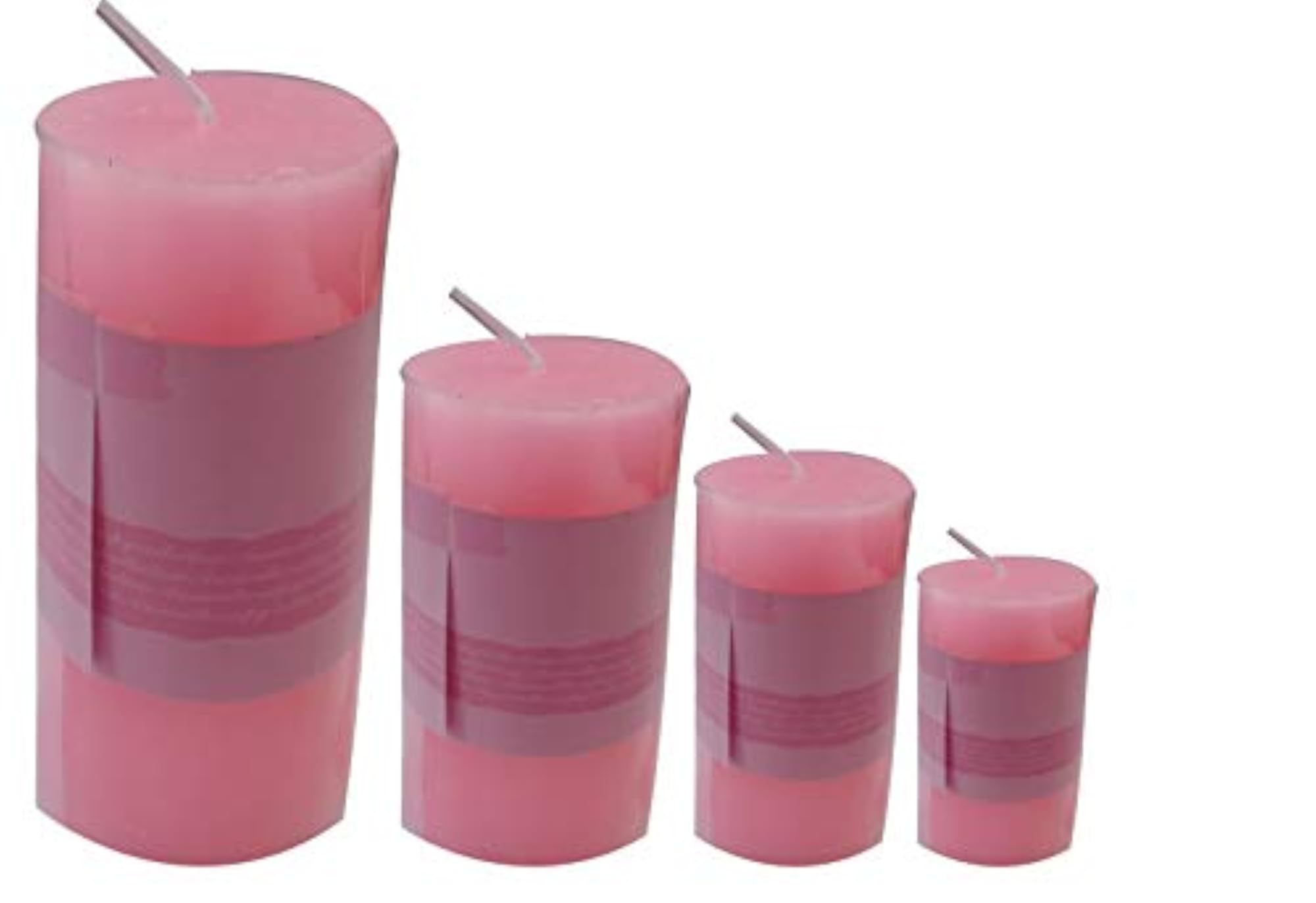 Pillar Rose Scented Candle, Decorative Gift Set