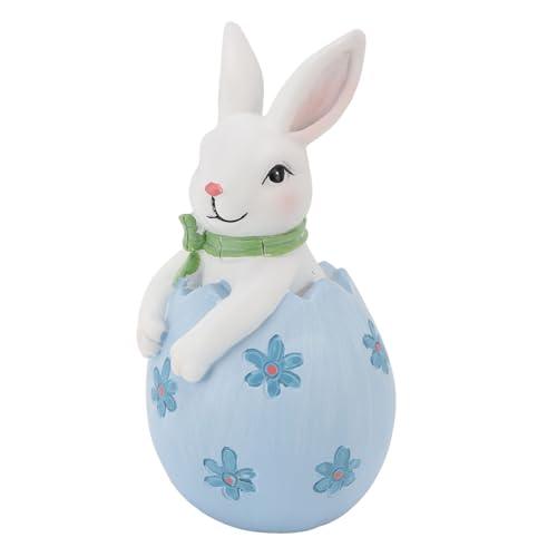 Mingzhe Osterhasen Kaninchen - Figur Frühling Hausdekoration (Blau)