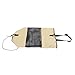 Fdit Garbage Bag for, Reusable Nylon Mesh Portable Garbage Container for Outdoor, Beach, Fishing, Camping (Khaki)
