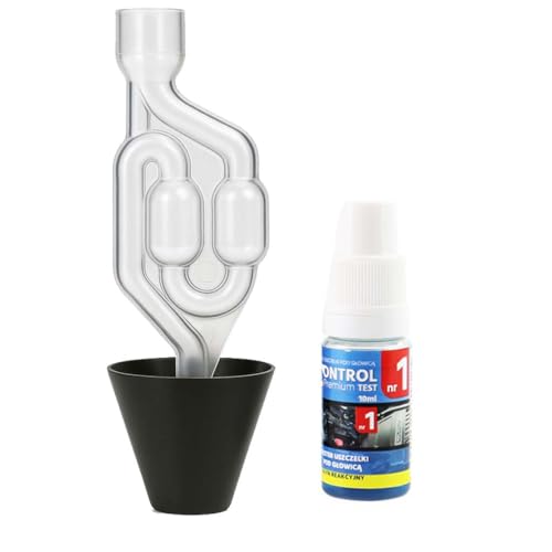 Detector De Fugas De Junta De Culata por CO₂ | Kit Profesional para Prueba de Gases En Refrigerante | Detecta Fugas de CO2 Rápidamente | para Motores Diésel y Gasolina (5 Pruebas)