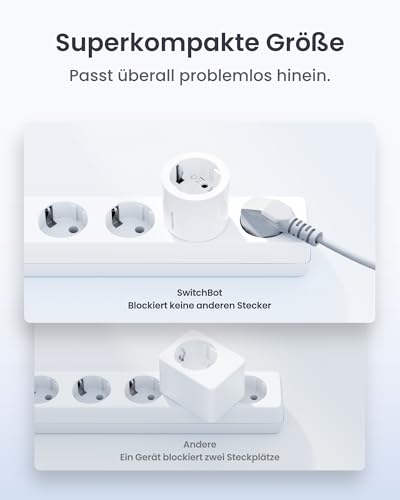SwitchBot Smart WLAN Steckdose, WiFi Steckdose mit Strommessung, 2er Pack – Ansicht 6