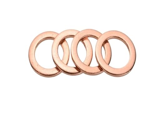 Rondelle en cuivre M12 joint de cale solide 50pcs pour bouchon de puisard et étanchéité