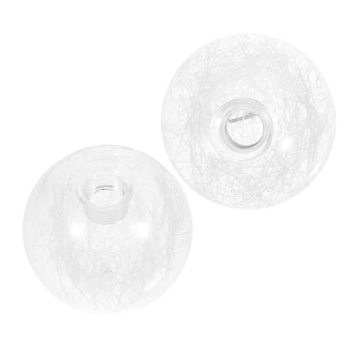 DIYEAH 2piezas Pantalla De Transparente De Forma De Globo De Repuesto De Vidrio Para Lámparas Colgantes De Cocina Pantallas De Lámpara Accesorios De Iluminación