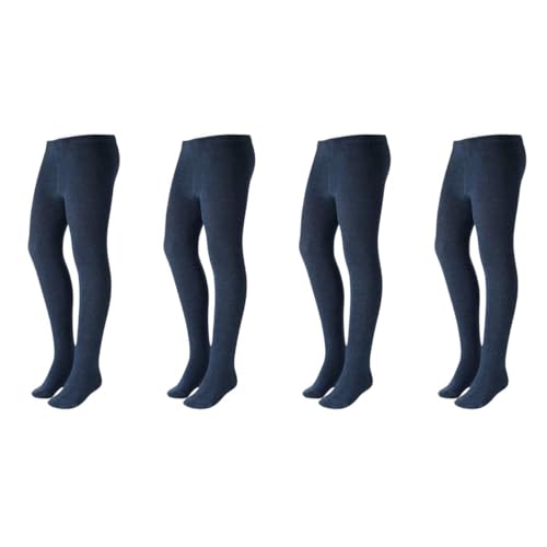 Lista de Medias para Niña para comprar hoy. 41 Mallas Para Niñas 4 Piezas Diferentes Colores Pantimedias Escolar, Casual Y Uso Diario (MX/US, Edad, Talla única, 12-14 AÑOS, AZUL MARINO)
