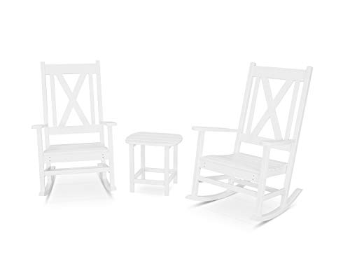 POLYWOOD® Braxton Rocking Chair Set, White