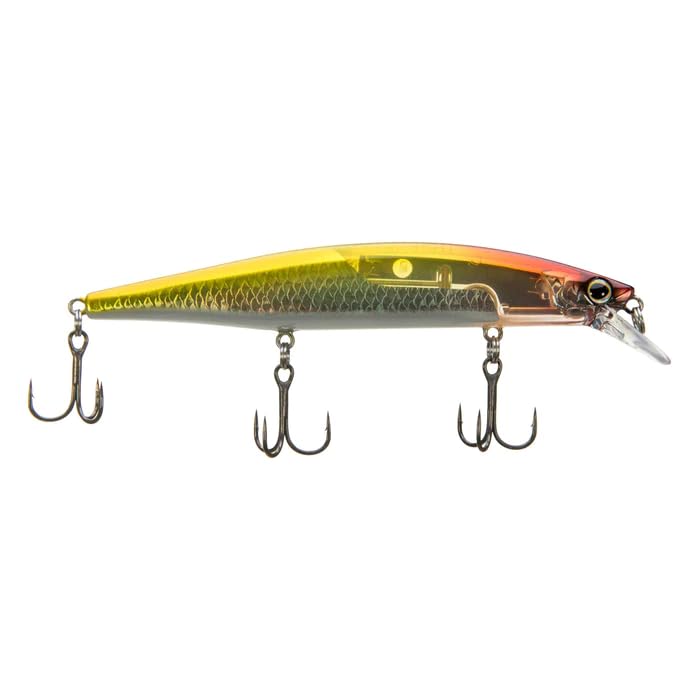 Jerkbait SHIMANO World Minnow 115 Clown suspending à action erratique pour brochet