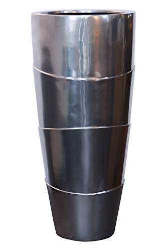 Vivanno Exklusiver Pflanzkübel Blumenkübel Pflanzgefäß MOENA Silber...