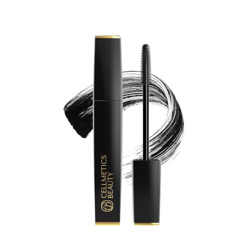 Cellmetics Mascara for Mature Lashes 60+ – Volumizing & Lengthening, Washable Black