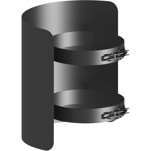 Ø 150 mm Ofenrohr Strahlungsschutz - 25 cm - schwarz Ø 150 mm Ofenrohr Strahlungsschutz - 25 cm - schwarz