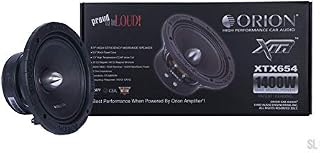 Orion XTX654 6.5" 1400 Watts High Efficiency Midrange Mid Range Bass Loud 4