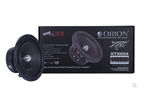 Orion XTX654 6.5" 1400 Watts High Efficiency Midrange Mid Range Bass Loud 4