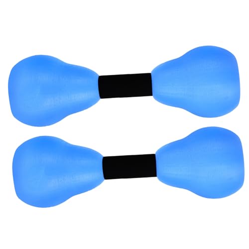 TOYANDONA 2 Piezas Mancuernas Para Deportes Acuáticos Equipo Aeróbico Acuático Mancuernas De Agua Pesas Acuáticas Para Mujeres Bar Piscina Pesas Con Mancuernas Campana Estante Peso Eva Blue