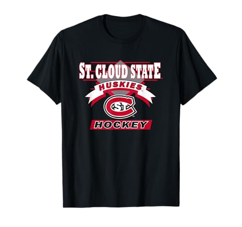 St. Cloud State Huskies Hockey Goal Black T-Shirt