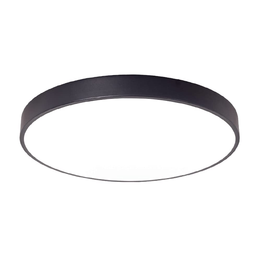 WFZRXFC Modern Simple Round Super Bright Close To Ceiling Lighting Fixture, 6000K White Light Is Not Adjustable Ceiling Lights One Iron Frame Ceiling Lamp Shop Balcony Office Lighting — image 1