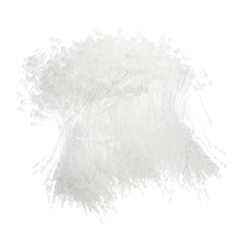 SEWACC Transparent Mother-Child Buckle Needle 5000pcs Plastic Snap Locks Tag Fasteners for Clothing Security Loop