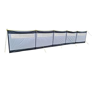8 Metre Long Maypole New Model MP9538 5 Panel Steel Poled Windbreak. Offers Privacy & Wind Protection Perfect For Outdoor Activities Such As Camping or Beach Outings (8m x 1.4m)