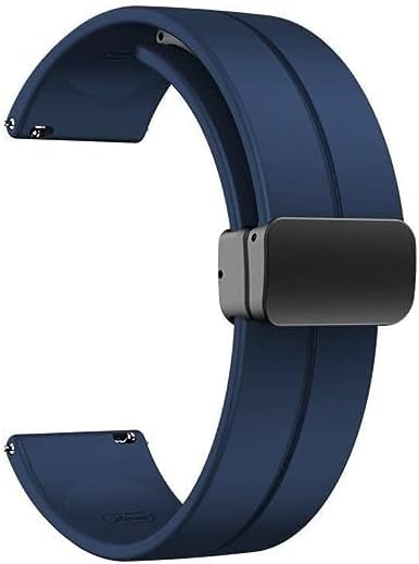 ARXONA Silicone magnetic adjustable Strap Compatible with Amazfit GTS 2 Mini, Amazfit Bip/Pro/Lite, Bip S, Amazfit GTR, Samsung Galaxy Watch 4/ Watch 5 and other 20MM(select size and colour)