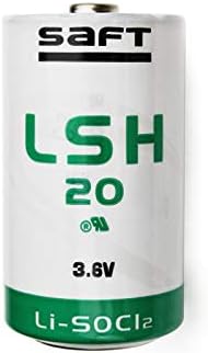 LSH20 D 3.6V Lithium Battery Applied to Smart Water Meter, Gas Meter, Heat Meter, Smoke Sensor, Temperature Monitor Battery ER34615M for SAFT