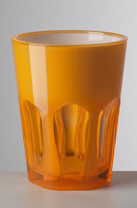 Gobelet Double Face Orange Mario Luca Giusti pour vos verres de jardin