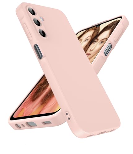 Coque Samsung Galaxy A15 5G antichoc fine rose avec doublure microfibre douce LeYi