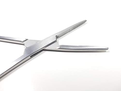 MedBlades Kelly Forceps/Clamps STR and CVD Medical Veterinary, Nurse, Dissection, Hemostats, Locking Forceps, Dog Pulling Hair, Fishing, Satin Finish, 5.5\"