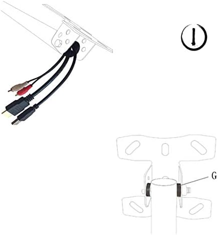 Miniatura 9 de Soporte de montaje de TV de techo ajustable que se adapta a la mayoría de monitores de plasma LED LCD de 14 a 42 pulgadas, pantallas de pantalla