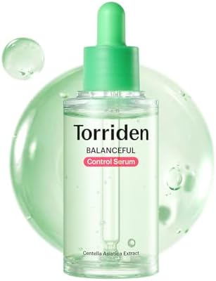 Torriden BALANCEFUL Control Serum 50ml (1.69 fl.oz.) | Daily Sebum & Oil Control for Sensitive Skin | 5D Complex Cica, 4% Niacinamide | Korean Facial Serum