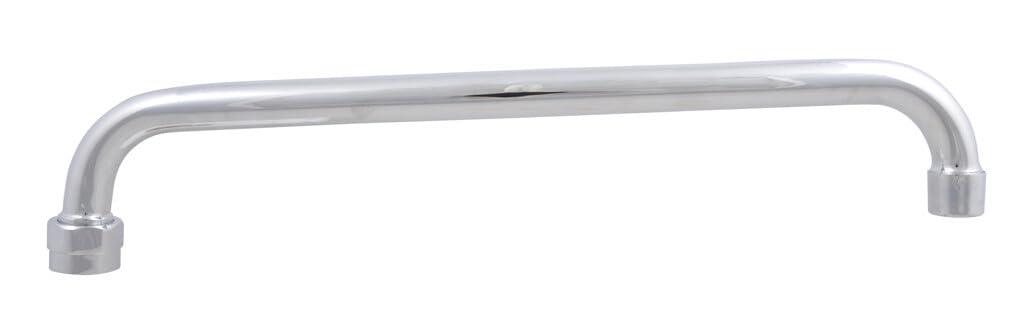 BK Resources Evolution Series Commercial Kitchen 14" Swing Spout, NSF, Stainless Steel, Heavy Duty Faucet Parts, 2.0 GPM Flow Rate, Lead Free