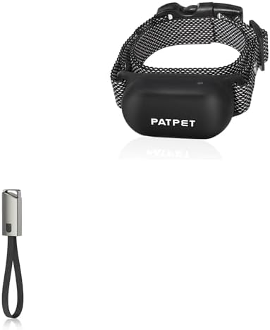 BoxWave Cable Compatible with PATPET 680 Dog Training Collar - USB Type-C Keychain Charger, Key Ring USB Type-C to Type-A 8 in USB Cable - Jet Black image 3