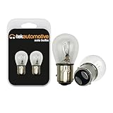 Tek Automotive 2 x 380 P21/5W BAY15D Brake Light Bulbs – 12V 21/5W Stop & Tail Car Bulbs (Staggered Pins, Dual Filament)