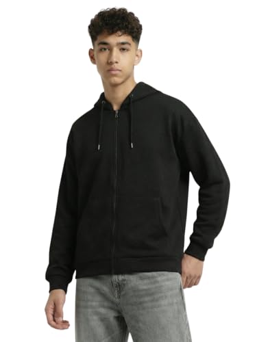 Image of Leriya Fashion Men Poly Cotton Fabric • Hooded Collar • Front Zipper • Lightweight • Casual Wear • S-3XL