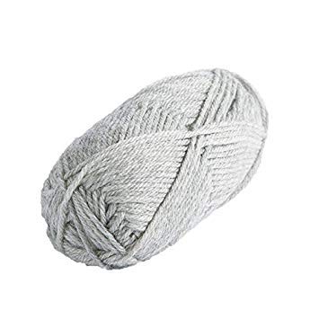 Knit Picks Wool of The Andes Yarn Pack - 10 Skeins of Gray 100% Wool Worsted Weight Yarn (Dove Heather)