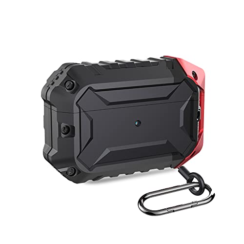 AirPods Pro�g�уP�[�X�J�o�[�̂��߂ɐ݌v���ꂽ�w�����b�g�A�S�g�h�삪���łȋ����\�t�g�V���J�Q��AirPod Pro�g�уP�[�X�A�L�[�z���_�[�t���AAirPods Pro�����[�d�g�уP�[�X�ɓK���Ă��܂� (black)