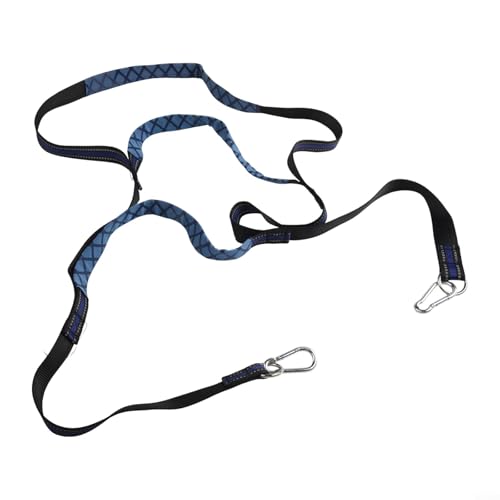 HavenDomicile 3/4-stufige Bootsleiter, faltbar, Assist Board, Seilleiter für Kajak, Schlauchboot, Segelboot, Motorboot, UV-beständig, Polyester, Nylon, 453 kg Belastung (3 Stufen, blau)