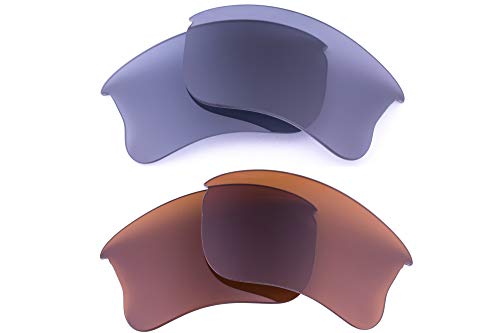 Image of Polarized Replacement Lenses Compatible with Oakley Flak Jacket XLJ Sunglasses - Crafted in USA -