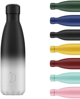 Chilly's Water Bottle - Stainless Steel and Reusable - Leak Proof, Sweat Free - Gradient Monochrome - 500ml