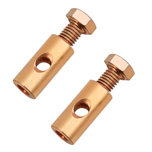 Throttle Cable Barrel Compatible with VW Beetle Type 1 (50-79), Ghia (56-74), Bus Type 2 (50-79) & Dune Buggies - Carburetor Linkage Attachment - 2 Pack
