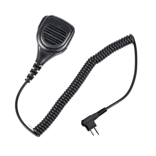 Speaker mic Compatible with Motorola CP200 CP200D BPR40 Compatible with Yaesu FT-4VR FT-4XR FT-25 FT-25R FT-65 FT-65R