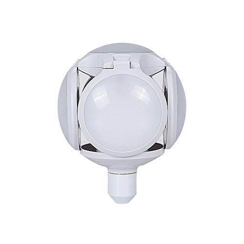 cuepar 5 Feuilles 30 W Nouveau Concept LED Pliant Football UFO Ampoule Haute Luminosité Veilleuse Haute Lumineux Télescopique Ampoule Lumière Large Pression 85-265 v pour L'école Intérieure Entrepôt Cover
