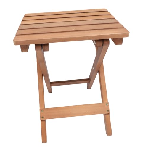 Silla plegable de madera, taburete compacto y sólido para el hogar y el aire libre, fácil almacenamiento y transporte, ideal para eventos de campamento en el patio