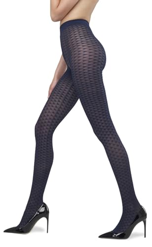 Collants microfibre Solidea Pyramid 70 bleu l'élégance italienne taille M