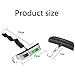 Digital Luggage Scale with LCD Display, Electronic Hanging Weight Balance, 110 lb Capacity